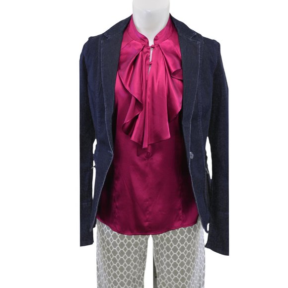 Calvin Klein Jeans Dark Wash Jean Blazer (S) - Picture 1 of 3